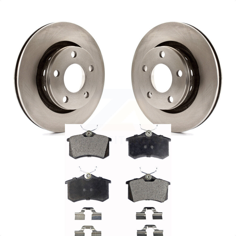 [Arrière] Kit de Disque et plaquette (céramique) de frein pour 2004 Audi A6 Quattro avec 269mm Diameter Rotor K8T-101858 par Transit Auto
