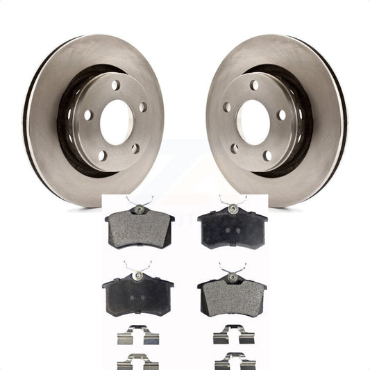 [Arrière] Kit de Disque et plaquette (céramique) de frein pour 2004 Audi A6 Quattro avec 269mm Diameter Rotor K8T-101858 par Transit Auto
