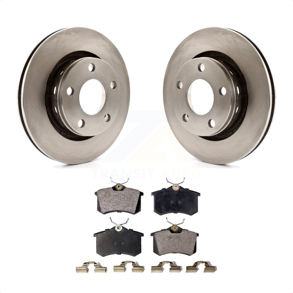 [Arrière] Kit de Disque et plaquette (céramique) de frein pour Volkswagen Passat Audi A6 Quattro S6 K8T-101859 par Transit Auto