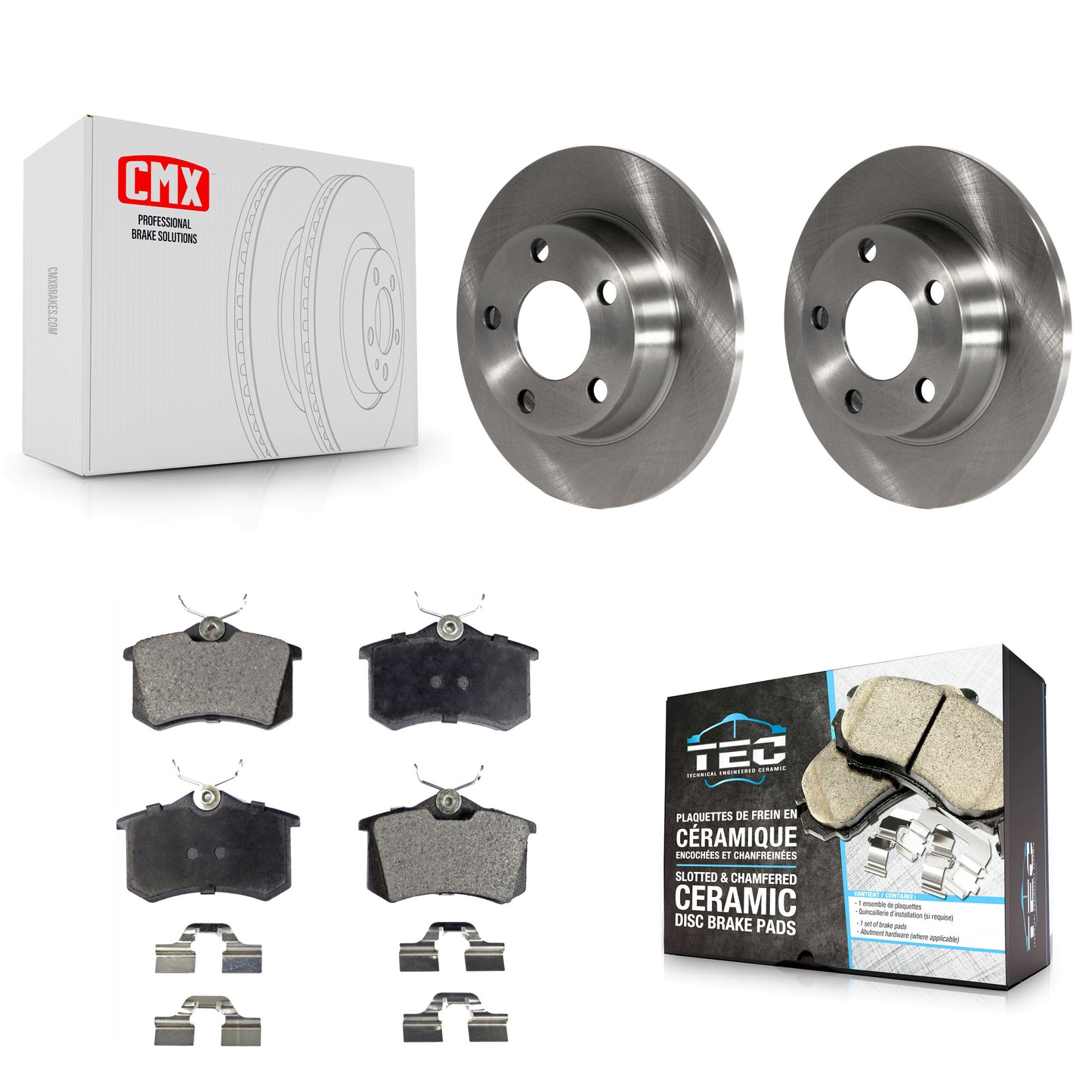 [Arrière] Kit de Disque et plaquette (céramique) de frein pour Audi A6 Quattro Allroad K8T-101861