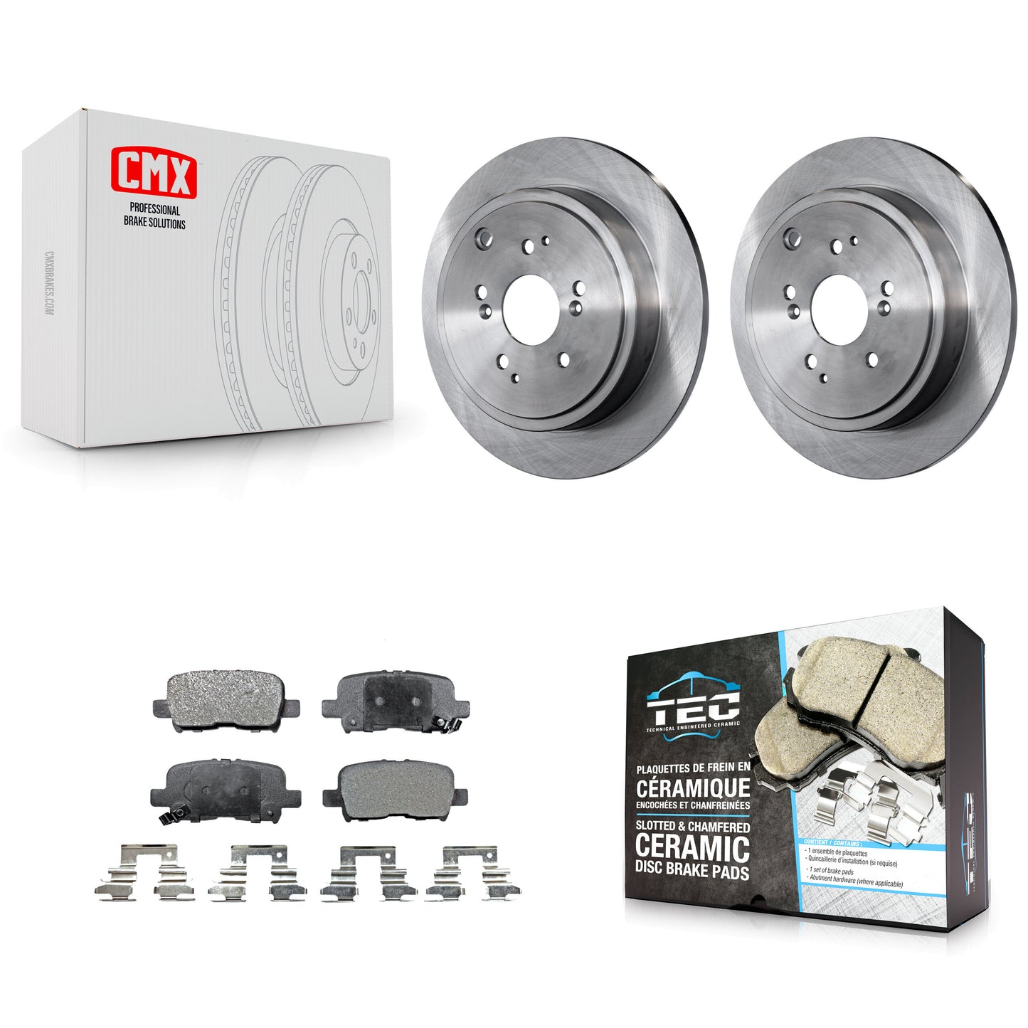[Arrière] Kit de Disque et plaquette (céramique) de frein pour Honda Pilot Acura MDX K8T-101863