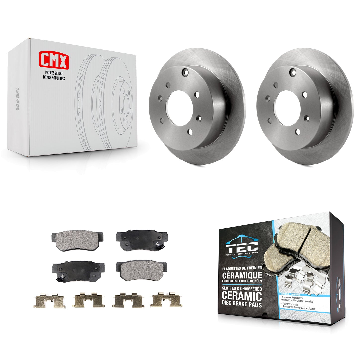 [Arrière] Kit de Disque et plaquette (céramique) de frein pour Hyundai Sonata Kia Optima Magentis K8T-101866