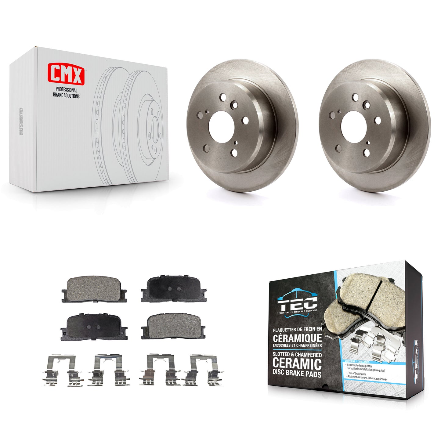 [Arrière] Kit de Disque et plaquette (céramique) de frein pour Toyota Camry Lexus ES330 ES300 K8T-101871