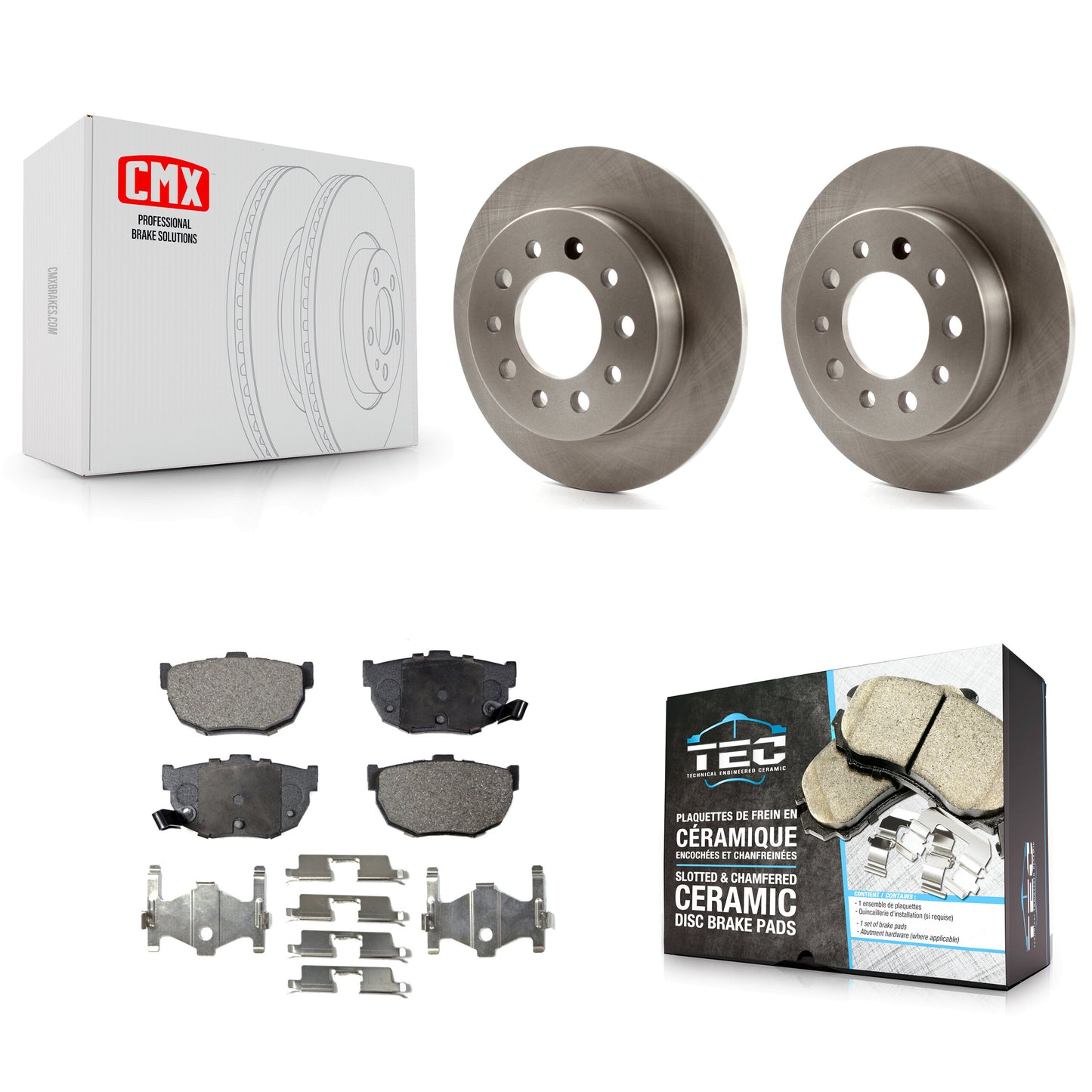 [Arrière] Kit de Disque et plaquette (céramique) de frein pour 2003-2008 Hyundai Tiburon K8T-101872