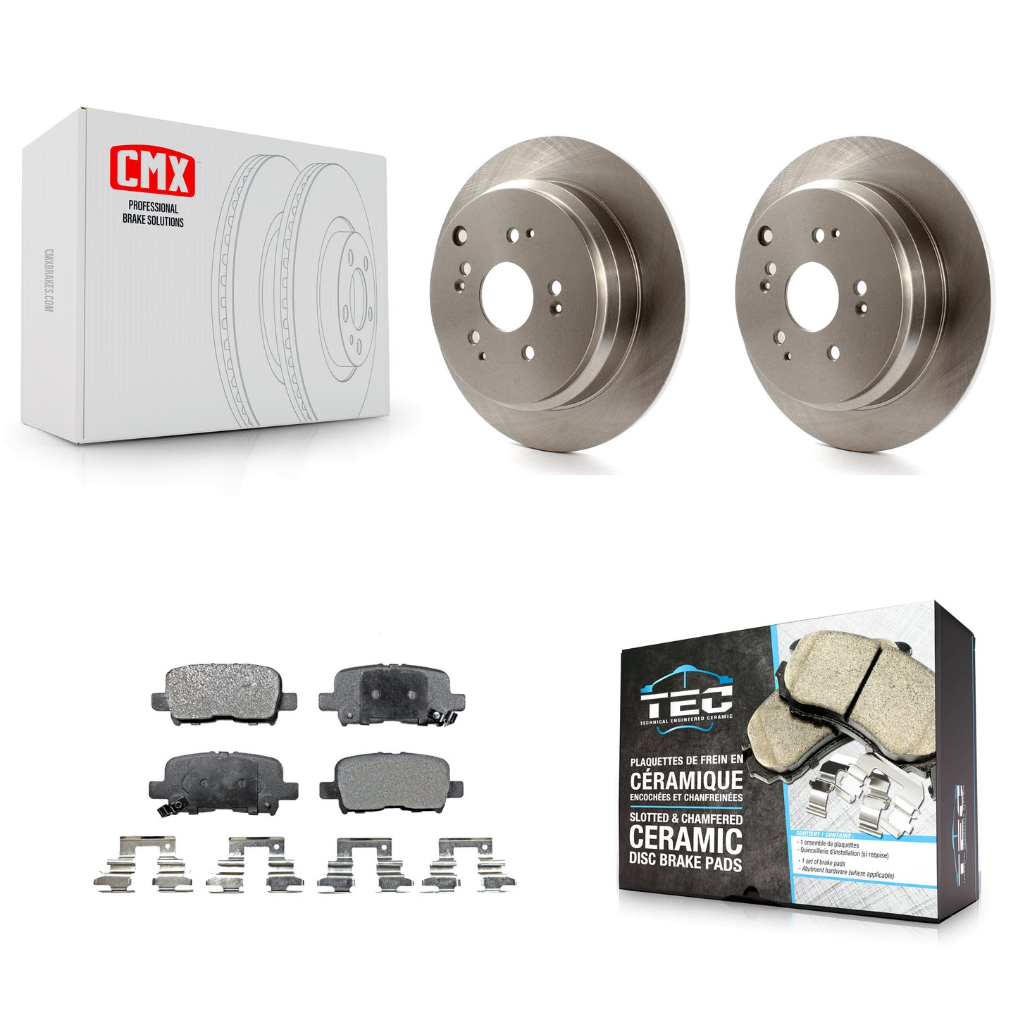 [Arrière] Kit de Disque et plaquette (céramique) de frein pour 2002-2004 Honda Odyssey K8T-101875