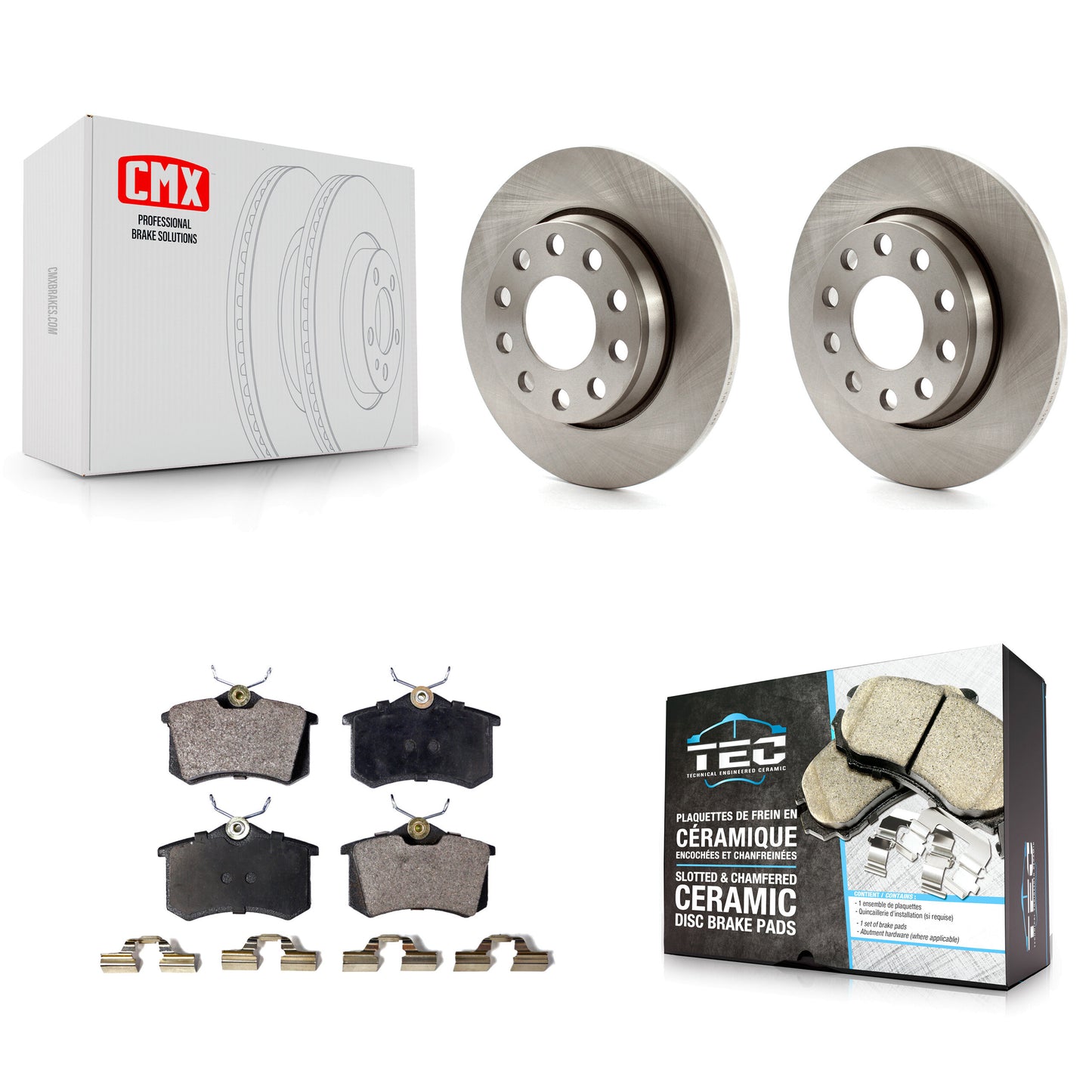 [Arrière] Kit de Disque et plaquette (céramique) de frein pour Audi A4 Quattro avec 255mm Diameter Rotor K8T-101880