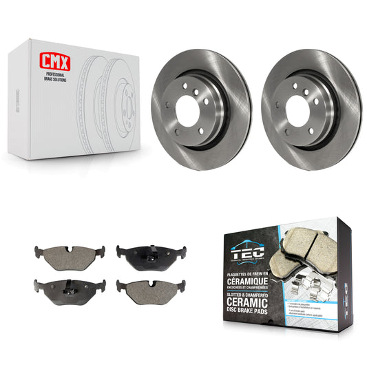 [Arrière] Kit de Disque et plaquette (céramique) de frein pour BMW 325i 325Ci 328i 323i 323Ci 328is 328Ci K8T-101885