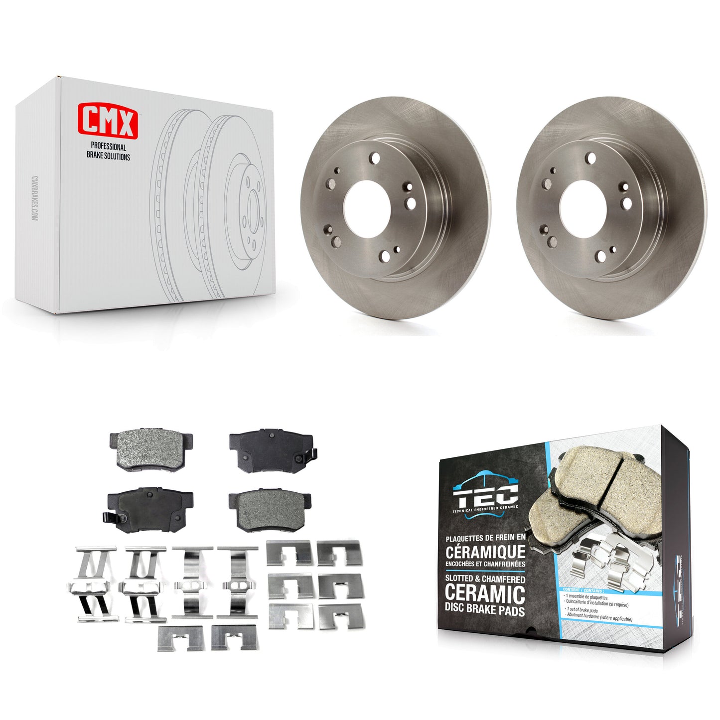 [Arrière] Kit de Disque et plaquette (céramique) de frein pour Honda Accord Acura TSX K8T-101888