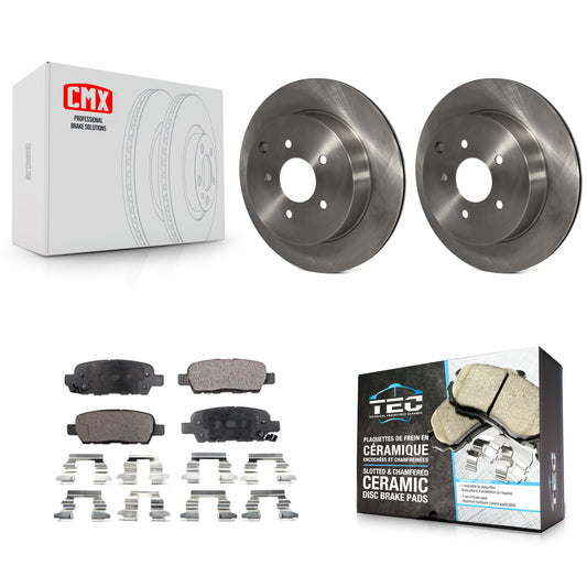 [Arrière] Kit de Disque et plaquette (céramique) de frein pour Nissan Murano INFINITI Pathfinder QX60 Q50 Quest FX35 JX35 Q60 M37 QX70 Q70 Q70L FX45 FX37 M56 M35h K8T-101891