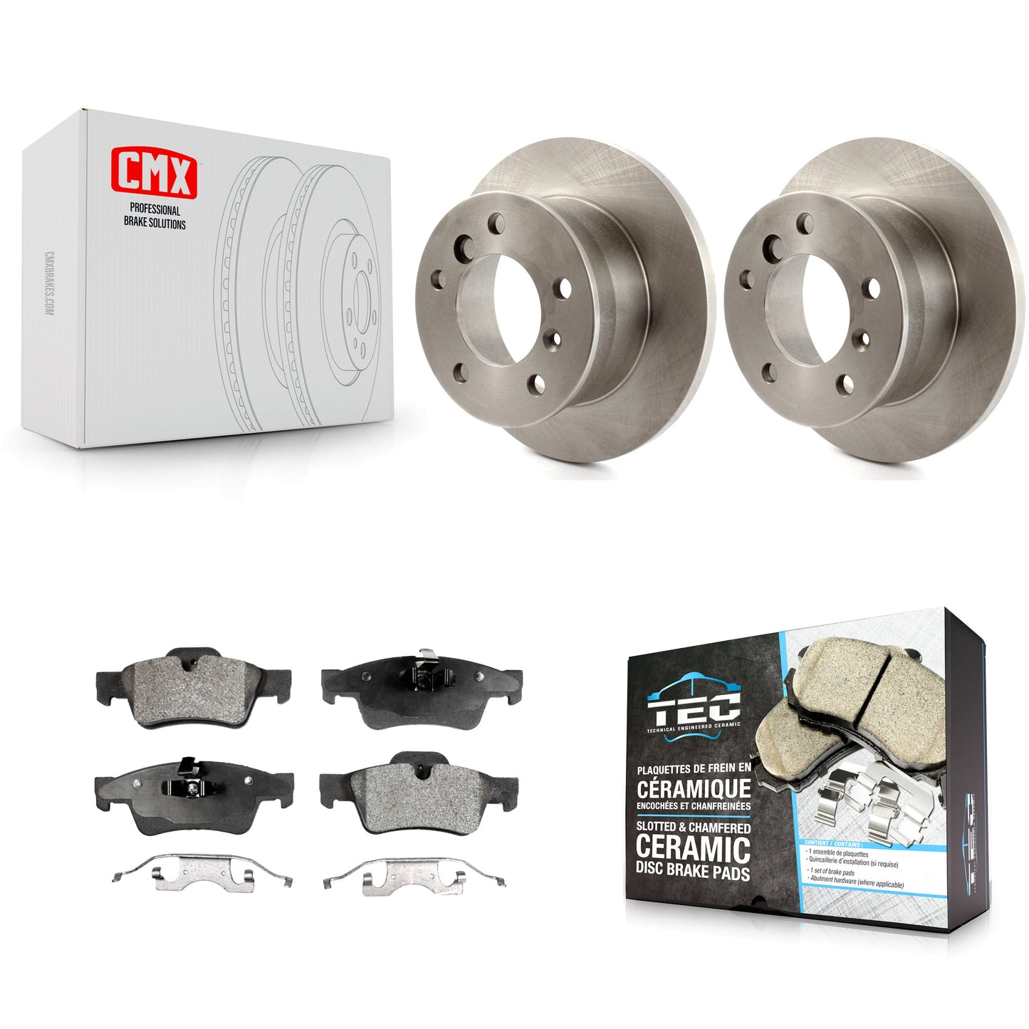 [Arrière] Kit de Disque et plaquette (céramique) de frein pour 2005-2011 Mercedes-Benz G55 AMG K8T-101893
