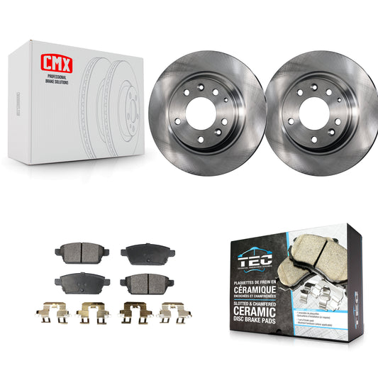 [Arrière] Kit de Disque et plaquette (céramique) de frein pour Ford Fusion Mazda 6 Lincoln MKZ Mercury Milan Zephyr K8T-101894
