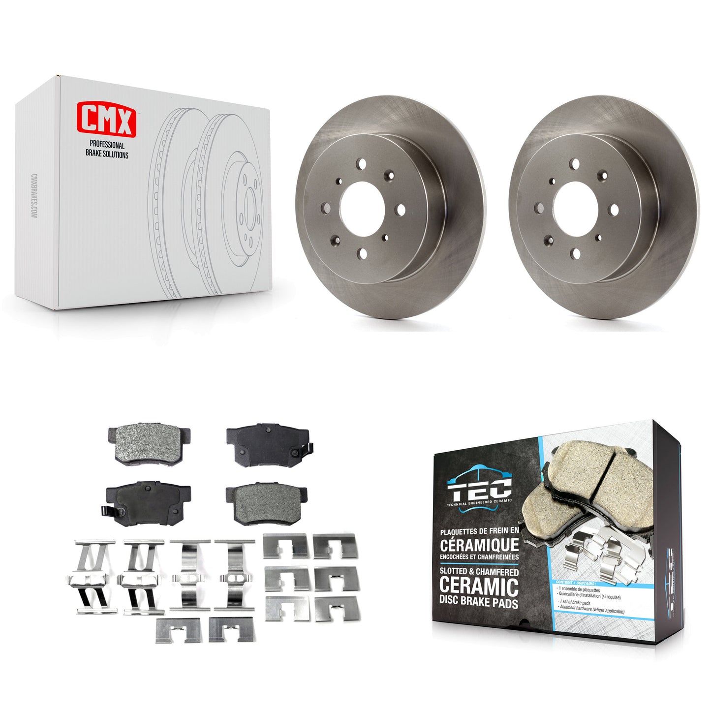 [Arrière] Kit de Disque et plaquette (céramique) de frein pour Honda Civic Acura EL K8T-101896