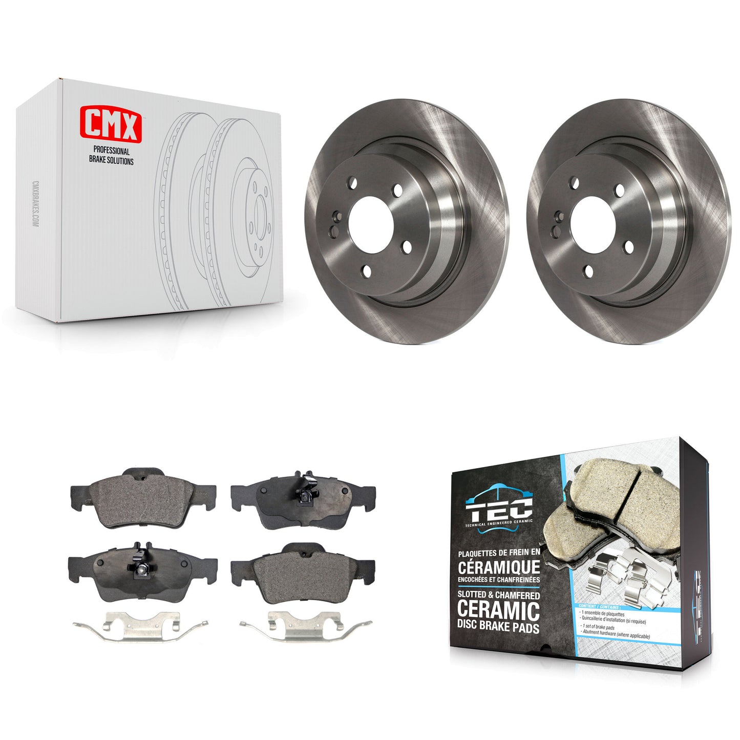 [Arrière] Kit de Disque et plaquette (céramique) de frein pour Mercedes-Benz E320 E350 E500 E250 E63 AMG E300 K8T-101905