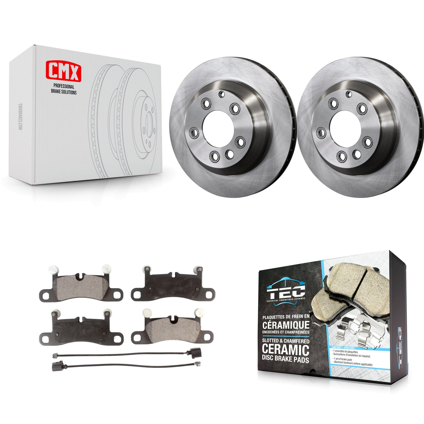 [Arrière] Kit de Disque et plaquette (céramique) de frein pour Porsche Cayenne Volkswagen Touareg K8T-101906