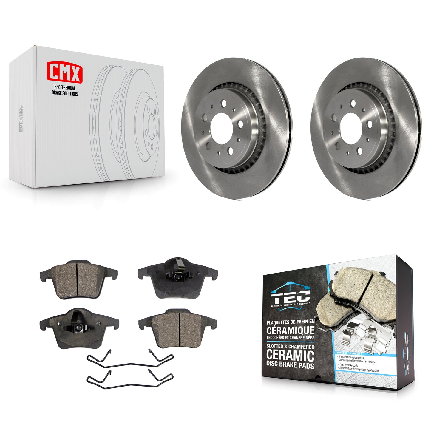 [Arrière] Kit de Disque et plaquette (céramique) de frein pour 2003-2014 Volvo XC90 K8T-101911