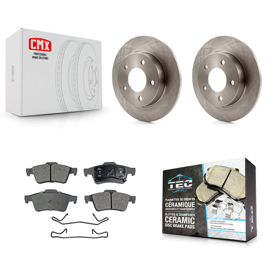[Arrière] Kit de Disque et plaquette (céramique) de frein pour 2004-2005 Mazda 3 2.0L K8T-101913
