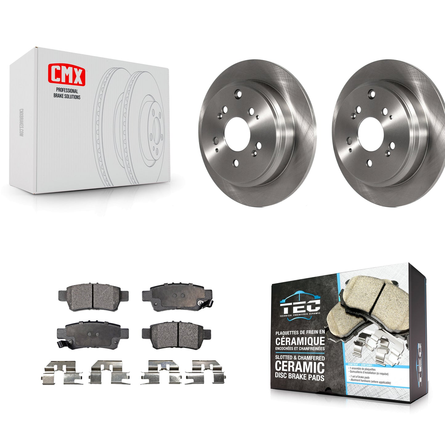 [Arrière] Kit de Disque et plaquette (céramique) de frein pour 2005-2010 Honda Odyssey K8T-101915