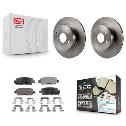 [Arrière] Kit de Disque et plaquette (céramique) de frein pour Nissan INFINITI Maxima G37 G35 M35 370Z 350Z QX50 EX35 G25 M45 Q40 EX37 Z K8T-101925