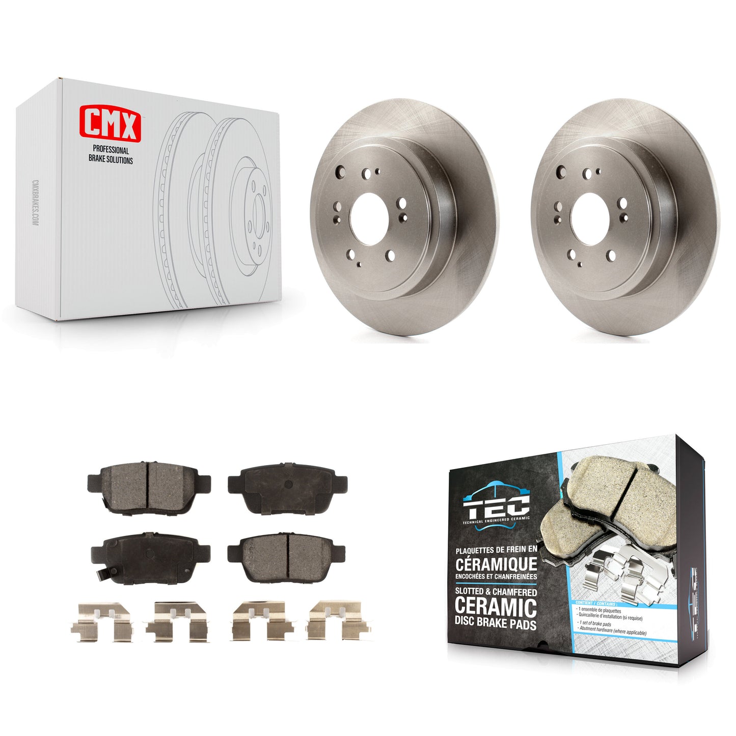 [Arrière] Kit de Disque et plaquette (céramique) de frein pour 2006-2014 Honda Ridgeline K8T-101931