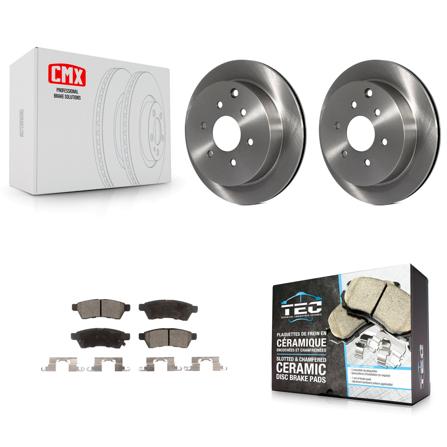 [Arrière] Kit de Disque et plaquette (céramique) de frein pour Nissan Frontier Xterra Suzuki Equator K8T-101935