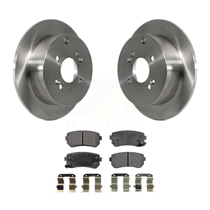 [Arrière] Kit de Disque et plaquette (céramique) de frein pour 2006-2010 Hyundai Accent Kia Rio Rio5 K8T-101946 par Transit Auto