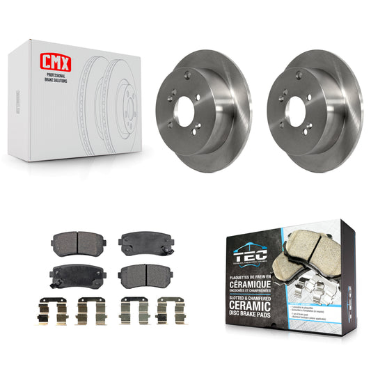 [Arrière] Kit de Disque et plaquette (céramique) de frein pour 2006-2010 Hyundai Accent Kia Rio Rio5 K8T-101946