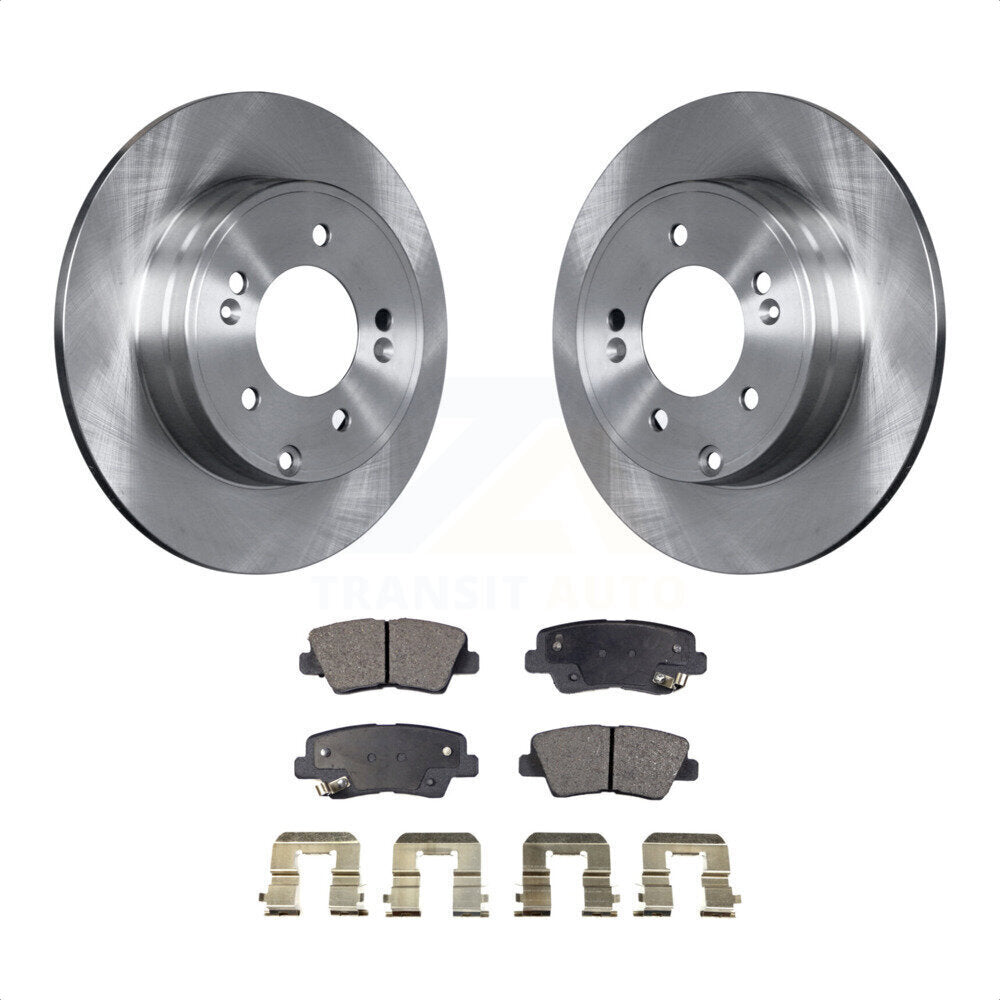 [Arrière] Kit de Disque et plaquette (céramique) de frein pour Hyundai Sonata Kia Optima Azera K8T-101948 par Transit Auto
