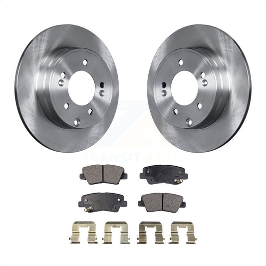 [Arrière] Kit de Disque et plaquette (céramique) de frein pour Hyundai Sonata Kia Optima Azera K8T-101948 par Transit Auto