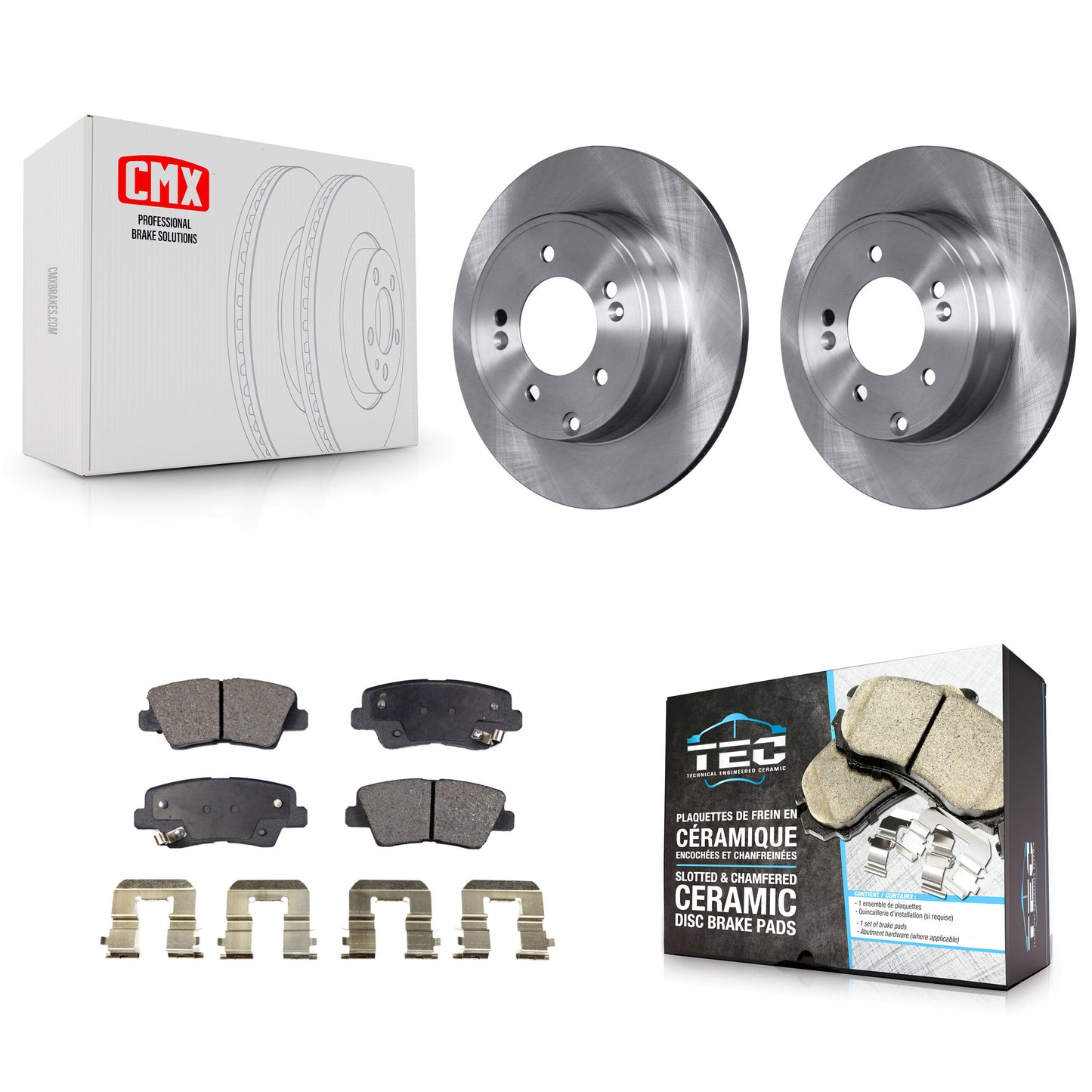 [Arrière] Kit de Disque et plaquette (céramique) de frein pour Hyundai Sonata Kia Optima Azera K8T-101948