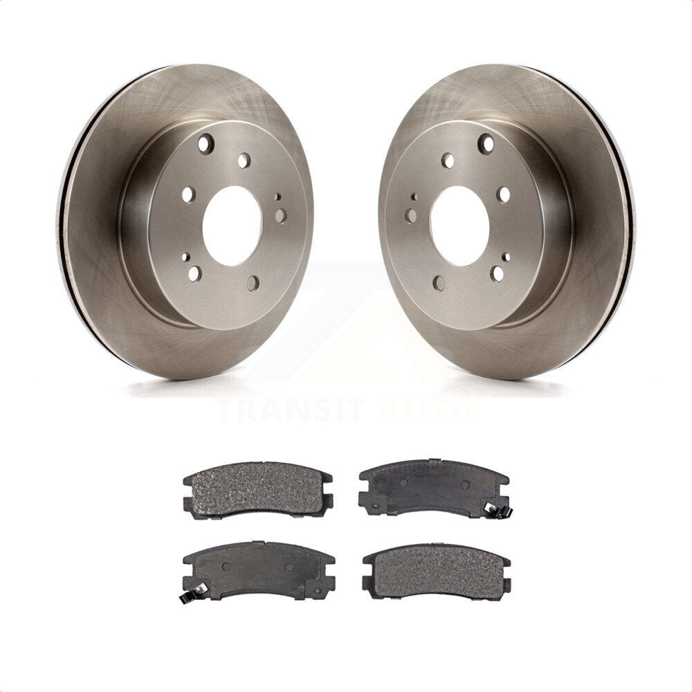 [Arrière] Kit de Disque et plaquette (céramique) de frein pour 2007 Mitsubishi Galant Ralliart K8T-101954 par Transit Auto