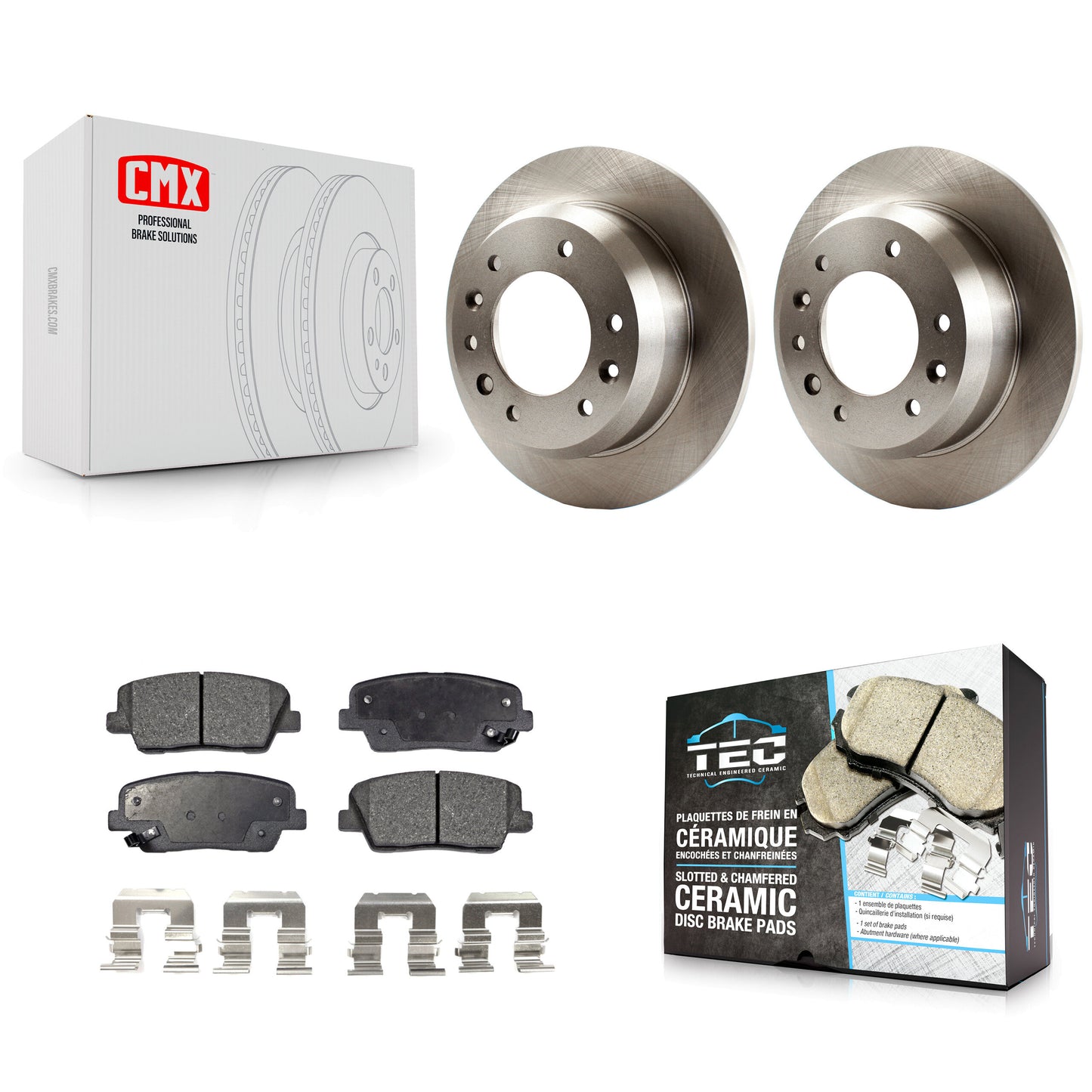 [Arrière] Kit de Disque et plaquette (céramique) de frein pour Kia Sedona Hyundai Entourage K8T-101956