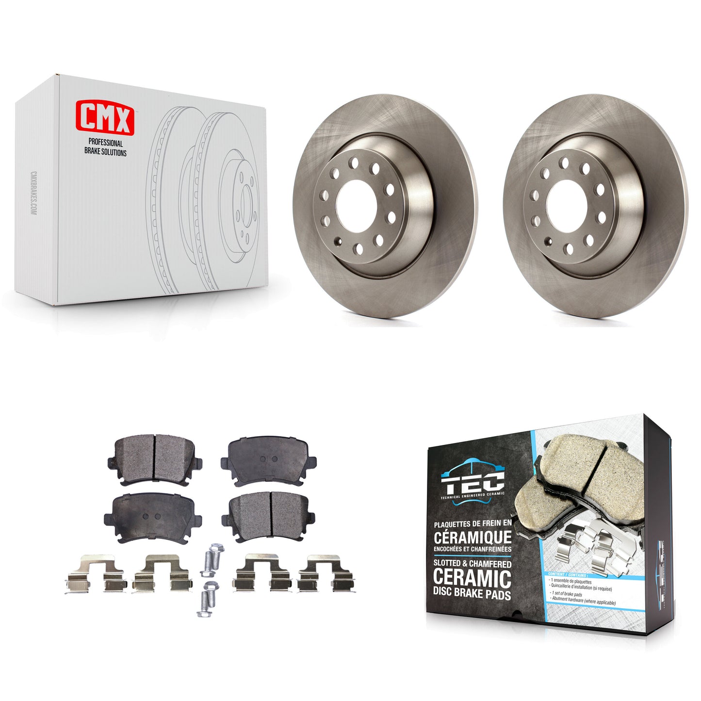 [Arrière] Kit de Disque et plaquette (céramique) de frein pour Audi A6 Quattro avec 302mm Diameter Rotor K8T-101958