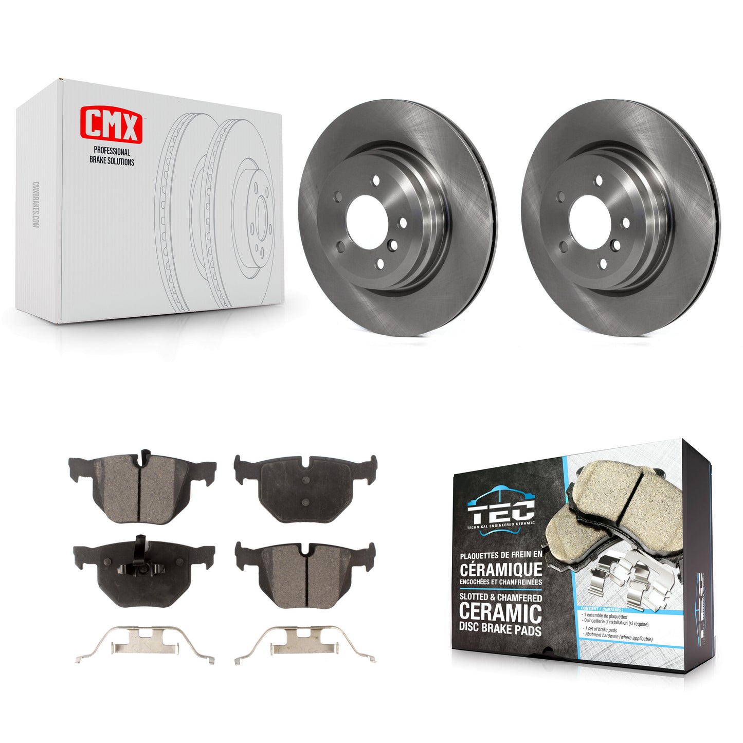 [Arrière] Kit de Disque et plaquette (céramique) de frein pour BMW 335i X1 xDrive 330i 335xi 335d 330xi 335is K8T-101966