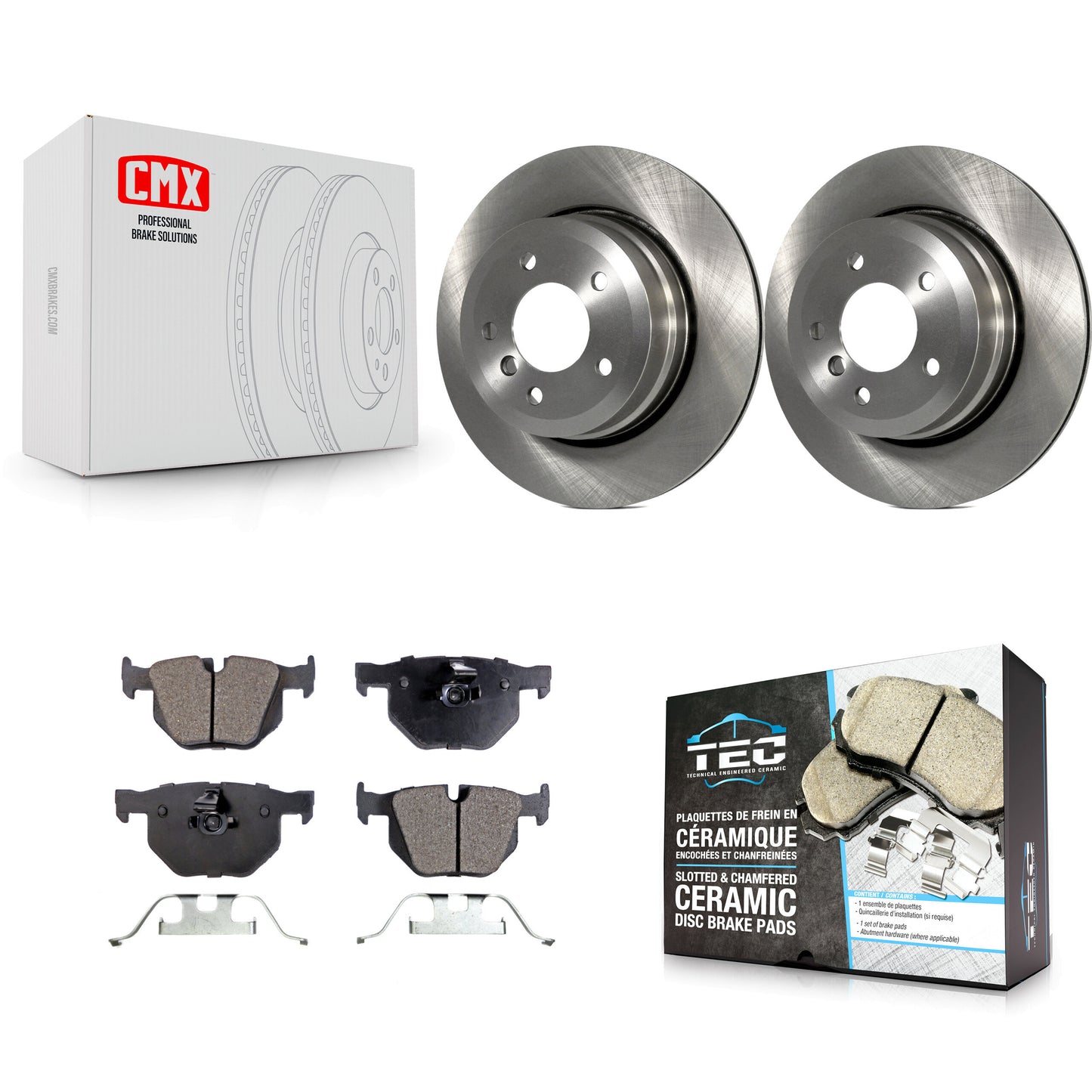 [Arrière] Kit de Disque et plaquette (céramique) de frein pour BMW 530xi 535xi 528i xDrive 535i 528xi 525xi K8T-101974