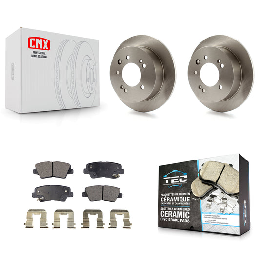 [Arrière] Kit de Disque et plaquette (céramique) de frein pour 2010 Hyundai Elantra Sedan From 03 23 10 K8T-101975