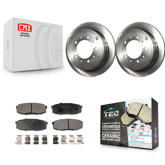 [Arrière] Kit de Disque et plaquette (céramique) de frein pour Toyota Tundra Sequoia Lexus LX570 Land Cruiser K8T-101988