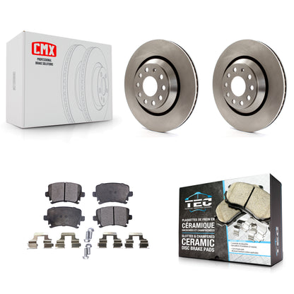 [Arrière] Kit de Disque et plaquette (céramique) de frein pour Volkswagen CC Passat GTI Golf R R32 K8T-101989