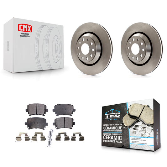 [Arrière] Kit de Disque et plaquette (céramique) de frein pour Volkswagen CC Passat GTI Golf R R32 K8T-101989