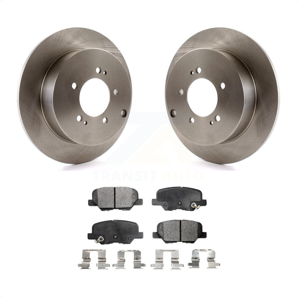 [Arrière] Kit de Disque et plaquette (céramique) de frein pour 2013 Mitsubishi Outlander 3.0L K8T-101993 par Transit Auto