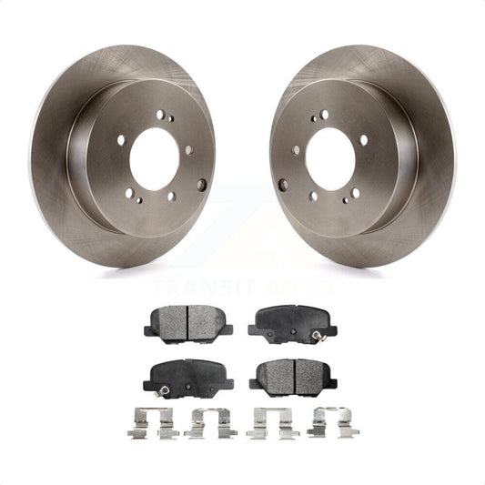 [Arrière] Kit de Disque et plaquette (céramique) de frein pour 2013 Mitsubishi Outlander 3.0L K8T-101993 par Transit Auto