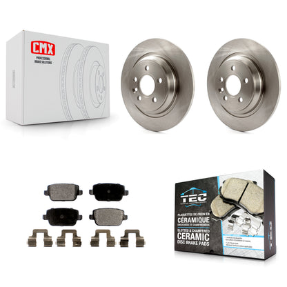 [Arrière] Kit de Disque et plaquette (céramique) de frein pour 2008-2011 Volvo S80 FWD avec Electric Parking K8T-102000