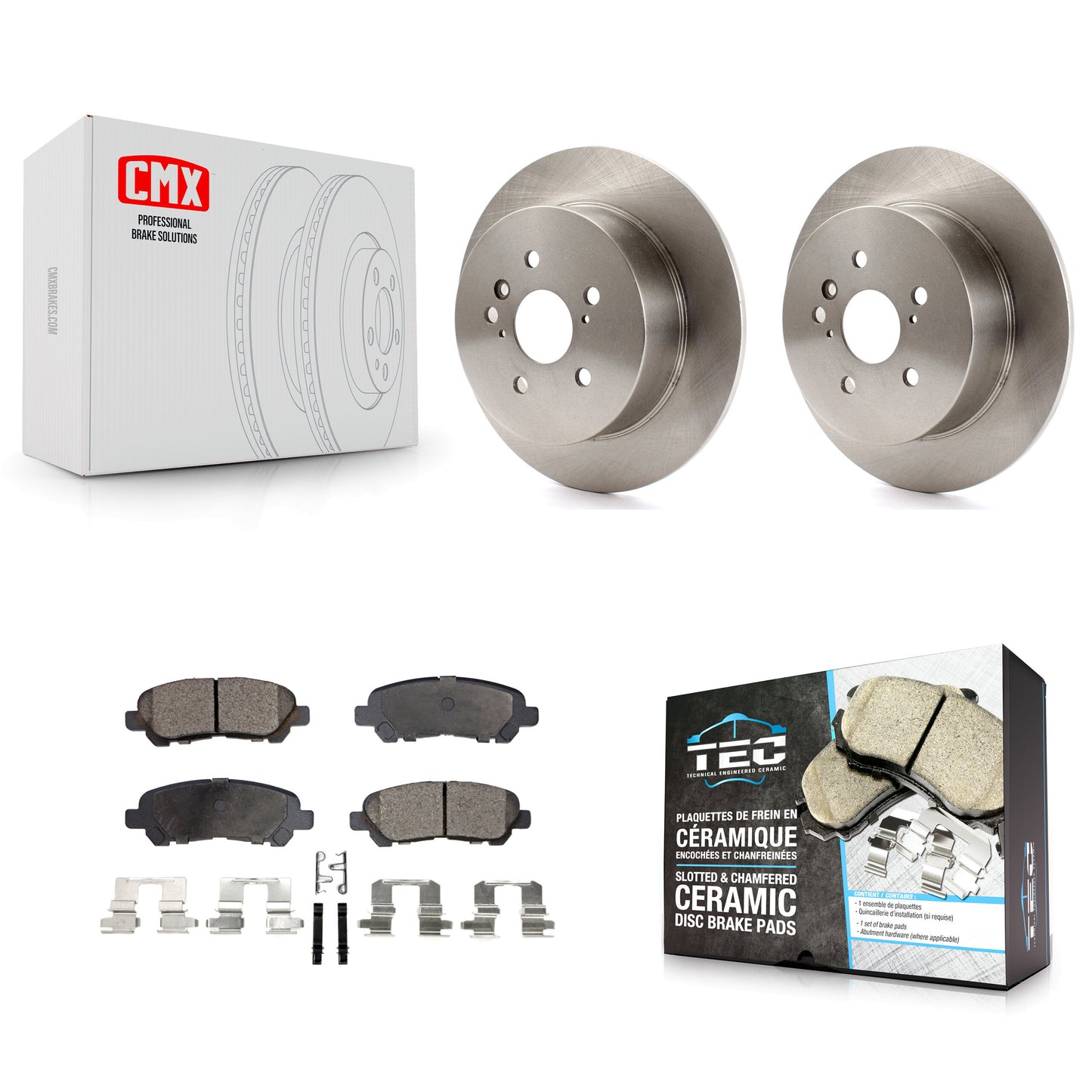 [Arrière] Kit de Disque et plaquette (céramique) de frein pour 2008-2013 Toyota Highlander K8T-102003