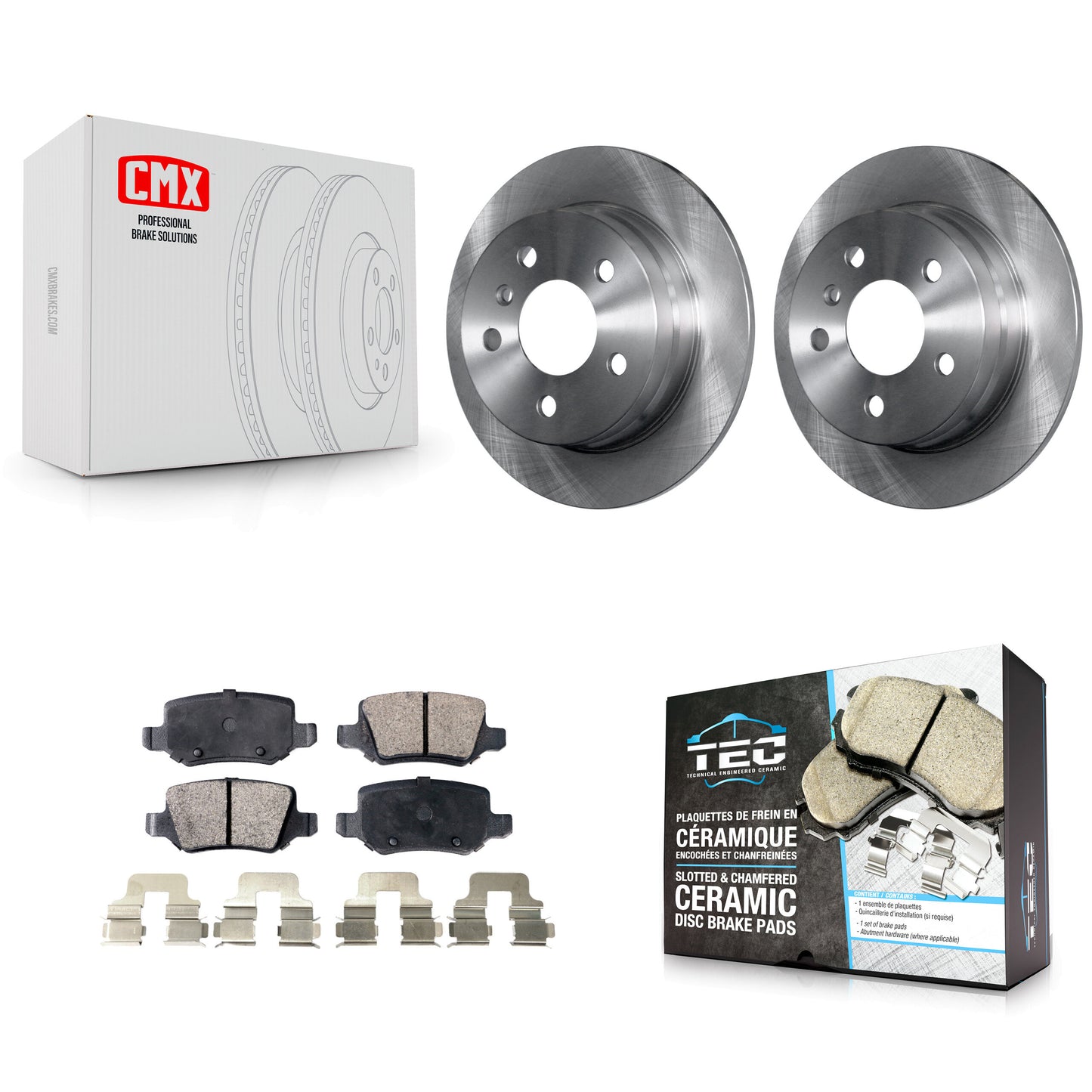 [Arrière] Kit de Disque et plaquette (céramique) de frein pour 2006-2011 Mercedes-Benz B200 K8T-102013