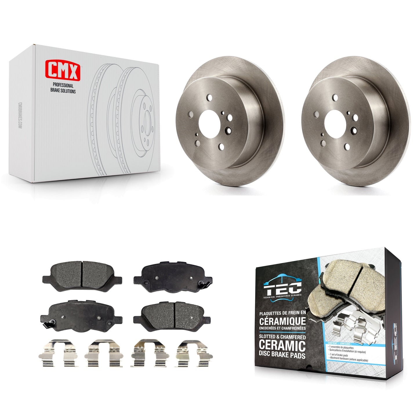 [Arrière] Kit de Disque et plaquette (céramique) de frein pour 2009-2016 Toyota Venza K8T-102024