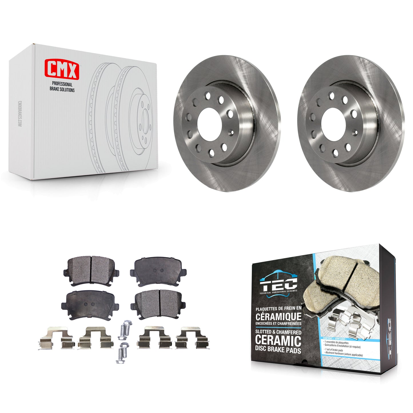 [Arrière] Kit de Disque et plaquette (céramique) de frein pour Volkswagen GTI K8T-102041