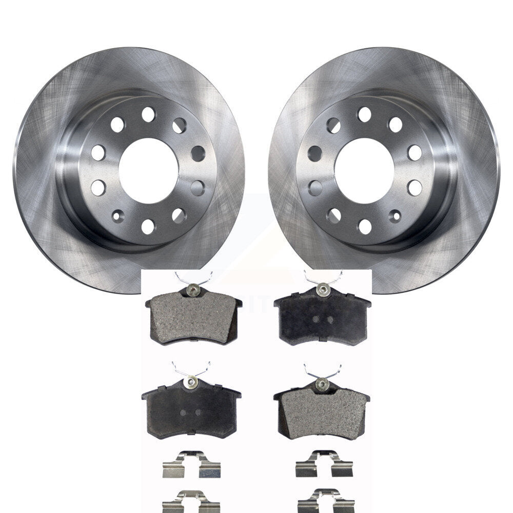 [Arrière] Kit de Disque et plaquette (céramique) de frein pour 2011 Volkswagen Jetta avec 253mm Diameter Rotor K8T-102048