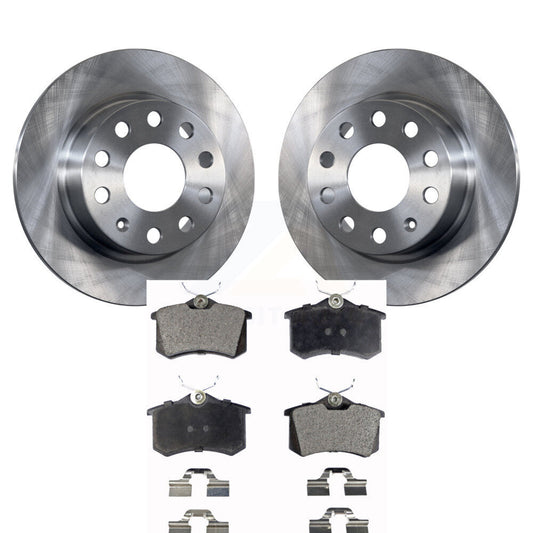 [Arrière] Kit de Disque et plaquette (céramique) de frein pour 2011 Volkswagen Jetta avec 253mm Diameter Rotor K8T-102048