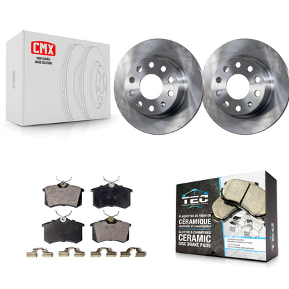 [Arrière] Kit de Disque et plaquette (céramique) de frein pour Volkswagen Jetta Beetle Audi A3 Golf SportWagen K8T-102049