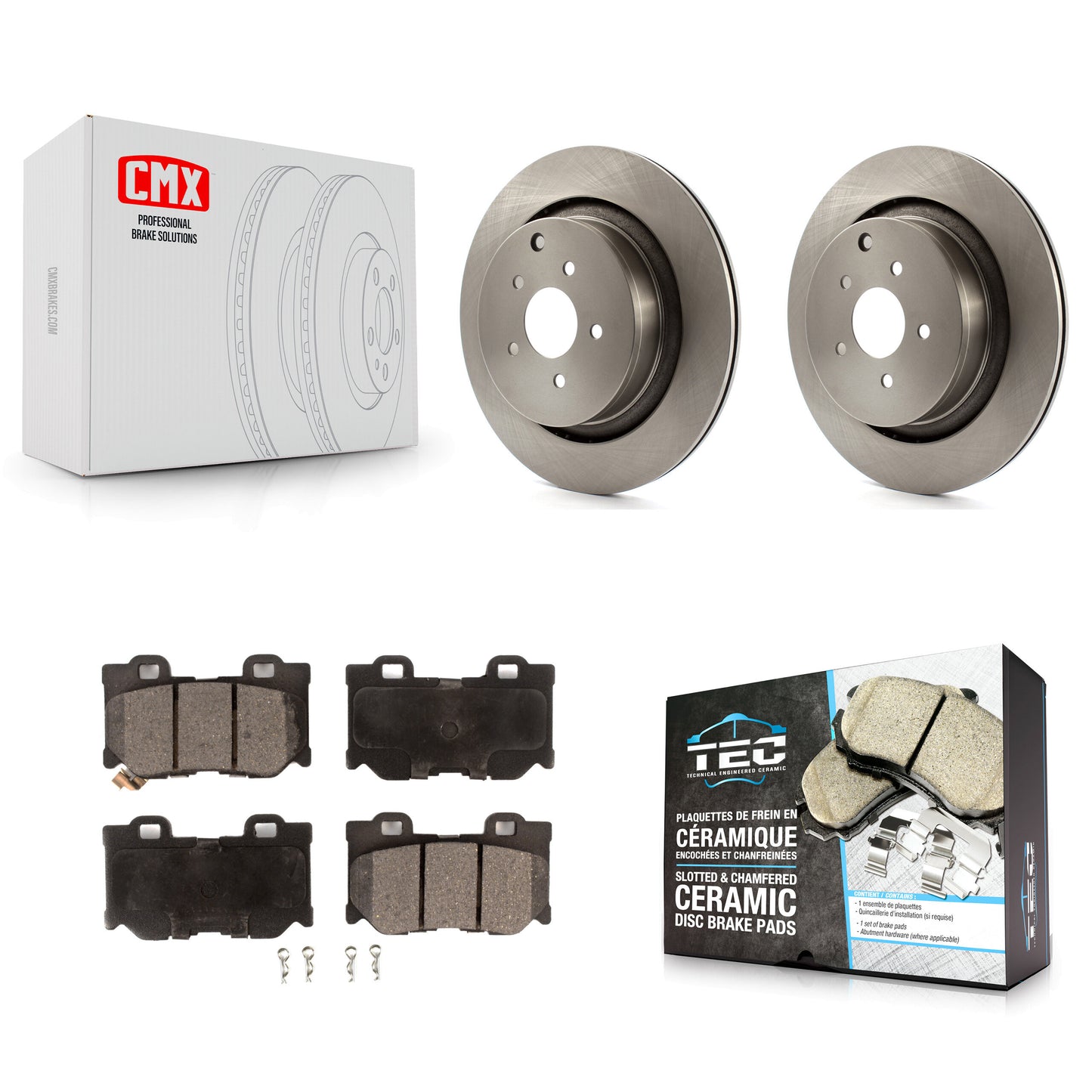 [Arrière] Kit de Disque et plaquette (céramique) de frein pour INFINITI Q50 M37 Q60 Q70 Q70L QX70 M56 FX50 K8T-102059