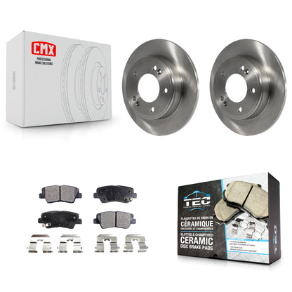 [Arrière] Kit de Disque et plaquette (céramique) de frein pour Hyundai Elantra Kia Soul Forte Veloster GT Forte5 Coupe Koup K8T-102063